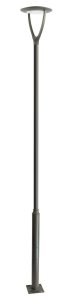 URAN-4500 lampa ogrodowa stojąca 447cm LED 60W 4000K IP65 ciemny popiel