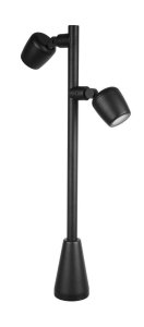 DUBLO DBL-700 lampa ogrodowa stojąca 70cm 2xGU10 IP65 czarny