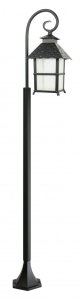 CADIZ K 5002/1/Z lampa ogrodowa stojąca 146cm 1xE27 IP43 czarny