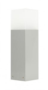CUBE CB-330 AL lampa ogrodowa stojąca 33cm 1xE27 IP44 srebrny