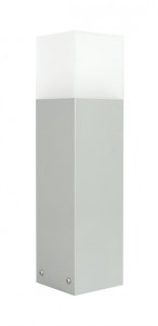 CUBE MAX CB-MAX 400 AL lampa ogrodowa stojąca 40cm 1xE27 IP44 srebrny