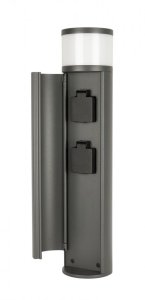ELBORN EL3113 lampa ogrodowa stojąca 46,5cm 1xG9 IP54 ciemny popiel