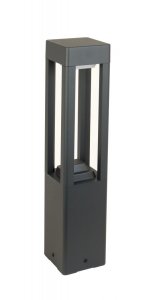 FAN KWADRAT FKW-500 lampa ogrodowa stojąca 50cm 1xGX53 IP54 ciemny popiel