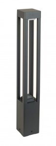 FAN KWADRAT FKW-800 lampa ogrodowa stojąca 80cm 1xGX53 IP54 ciemny popiel