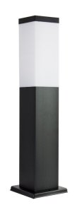 INOX KWADRATOWA BLACK SS802-450 BL lampa ogrodowa stojąca 45cm 1xE27 IP44 czarny