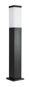 INOX KWADRATOWA BLACK SS802-650 BL lampa ogrodowa stojąca 65cm 1xE27 IP44 czarny