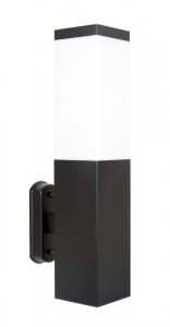 INOX KWADRATOWA BLACK SS802-A BL kinkiet zewnętrzny 1xE27 IP44 czarny