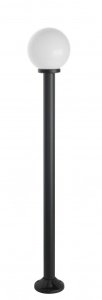 KULE K 5002/1/K 200 kula ogrodowa fi 20cm 1xE27 IP43 czarny