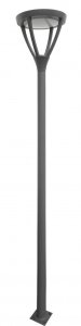 MARS MLS-LB-22A lampa ogrodowa stojąca 318cm LED 45W 3000K IP65 ciemny popiel