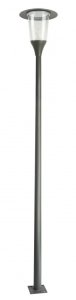 METIS MTS-ME27 lampa ogrodowa stojąca 318cm 1xE27 IP65 ciemny popiel