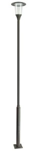 METIS MTS-ME27-H4400 lampa ogrodowa stojąca 438cm 1xE27 IP65 ciemny popiel