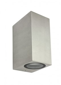 MINI 5002 BR kinkiet zewnętrzny góra/dół 2xGU10 IP44 szczotkowane aluminium