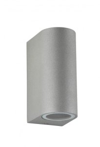 MINI 6002 AL kinkiet zewnętrzny góra/dół 2xGU10 IP44 srebrny