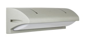 NELLY 91012C AL kinkiet elewacyjny 1xE27 IP54 srebrny