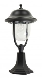 PRINCE K 4011/1/O lampa ogrodowa stojąca 55cm 1xE27 IP43 czarny