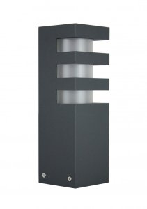 RADO 3 DG lampa ogrodowa stojąca 25cm 1xE27 IP54 ciemny popiel