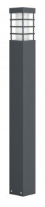 RADO II 1 DG lampa ogrodowa stojąca 75cm 1xE27 IP54 ciemny popiel