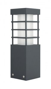 RADO II 3 DG lampa ogrodowa stojąca 25cm 1xE27 IP54 ciemny popiel