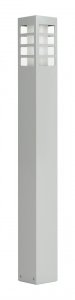 RADO III 1 AL lampa ogrodowa stojąca 75cm 1xE27 IP54 srebrny