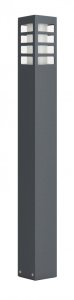 RADO III 1 DG lampa ogrodowa stojąca 75cm 1xE27 IP54 ciemny popiel