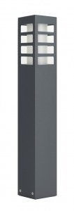 RADO III 2 DG lampa ogrodowa stojąca 50cm 1xE27 IP54 ciemny popiel