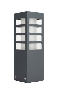 RADO III 3 DG lampa ogrodowa stojąca 25cm 1xE27 IP54 ciemny popiel