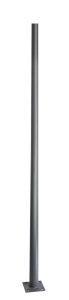 SŁUP STALOWY 250 CM ciemny popiel
