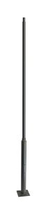 SŁUP STALOWY 400 CM ciemny popiel