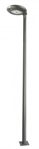 TYTAN II TN-2900 lampa ogrodowa stojąca 290cm LED 50W 3000K IP65 ciemny popiel