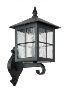 WENECJA K 3012/1/KW G kinkiet zewnętrzny retro 1xE27 IP43 czarny