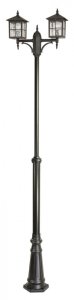 WENECJA OGMWN 2 KW lampa ogrodowa stojąca 2xE27 IP43 czarny