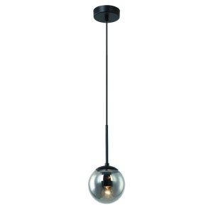 Bao I Nero Fume lampa wisząca 1xE27 czarny