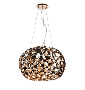Carera Gold lampa wisząca 6xG9 złoty