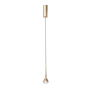 Crima Gold lampa wisząca LED 6W 3000K złoty