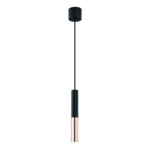 Slimi S Nero / Rose Gold lampa wisząca 1xG9 czarny