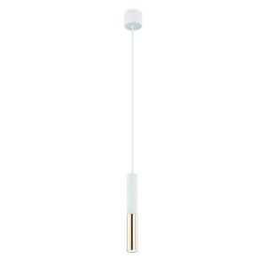 Slimi S Bianco / Gold lampa wisząca 1xG9 biały