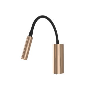 Nuto Nero Gold kinkiet LED 3W 3000K czarny