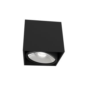 Cardi I Nero / Ufo Cromo oprawa natynkowa 1xGU10 czarny