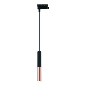 Slimi S Nero Track / Rose Gold lampa szynowa 1xG9 czarny