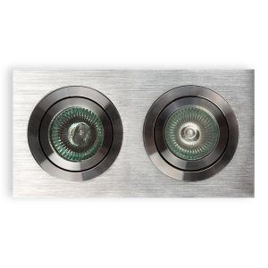 Fasto II Alluminio oprawa wpuszczana 2xGU10 chrom