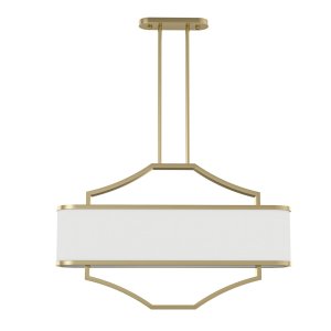 Gerdo Ovale Old Gold lampa wisząca 6xE14 stare złoto