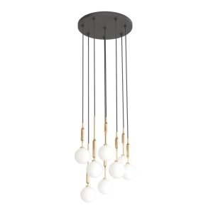 Ero VIII Gold 40 lampa wisząca 8xG9 złoty