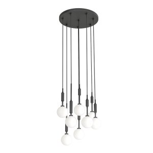 Ero VIII Nero 40 lampa wisząca 8xG9 czarny