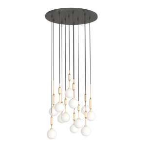 Ero XII Gold 60 lampa wisząca 12xG9 złoty