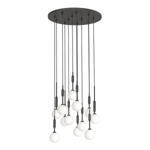 Ero XII Nero 60 lampa wisząca 12xG9 czarny