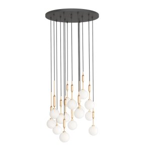 Ero XVI Gold 60 lampa wisząca 16xG9 złoty