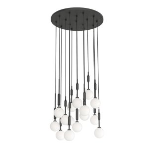 Ero XVI Nero 60 lampa wisząca 16xG9 czarny