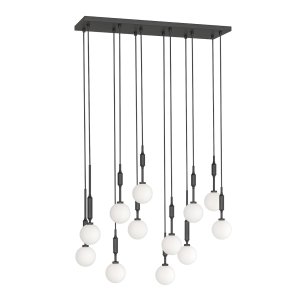 Ero XII Nero 80X25 lampa wisząca 12xG9 czarny