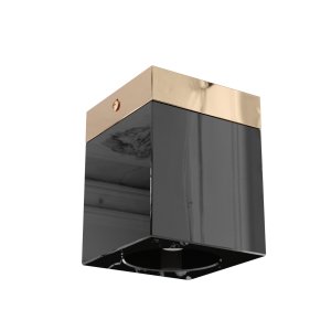 Cubo Nero Gold oprawa natynkowa 1xGU10 czarny