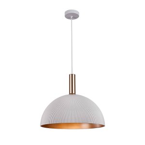 LANTA lampa wisząca biało-złota 40cm 1xE27 PND-23906-1-WH-GD